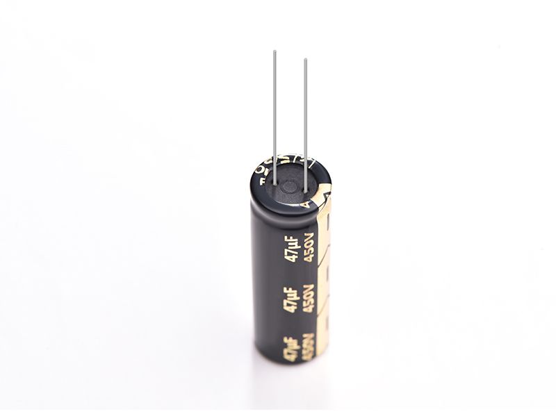Electrolytic capacitor 47UF 450V size 13*40MM LOWESR black gold letters 105° capacitor