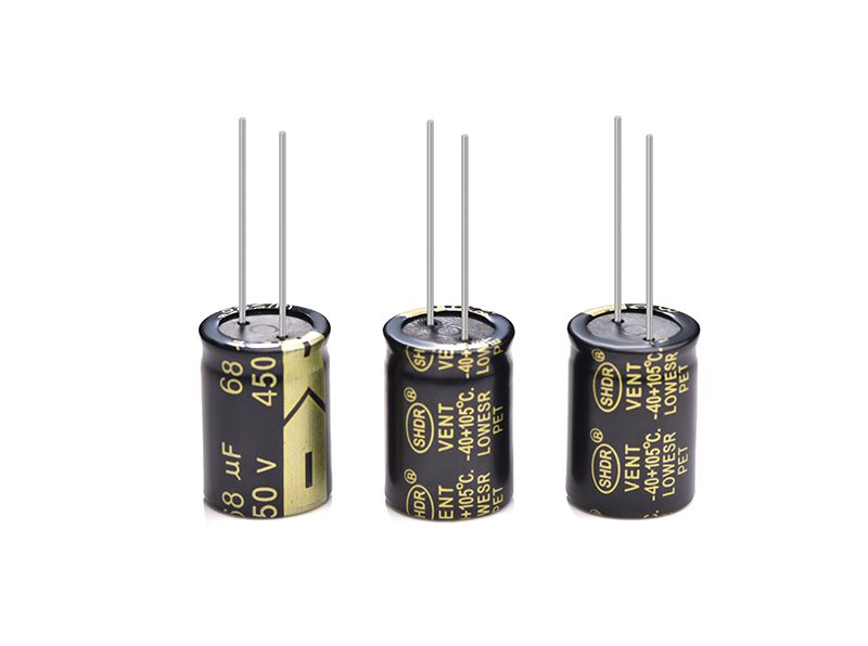 Electrolytic capacitor 68UF450V PETshell DIP LOWESR VENT -40°~105°